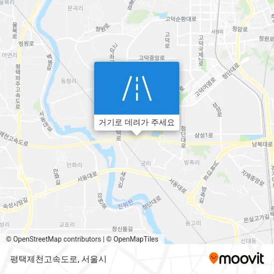 평택제천고속도로 지도