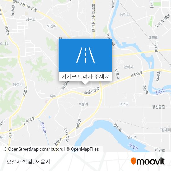 오성새싹길 지도
