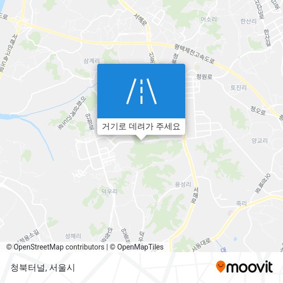 청북터널 지도