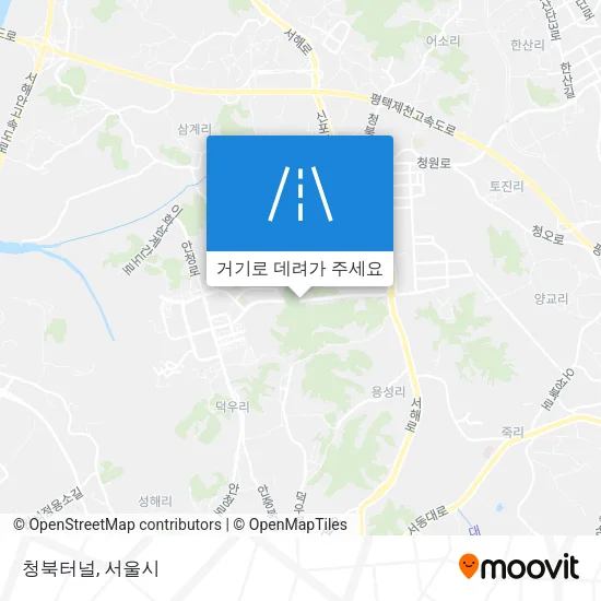 청북터널 지도