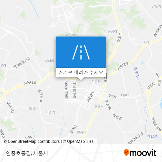 안중초롱길 지도