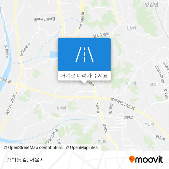 감미동길 지도