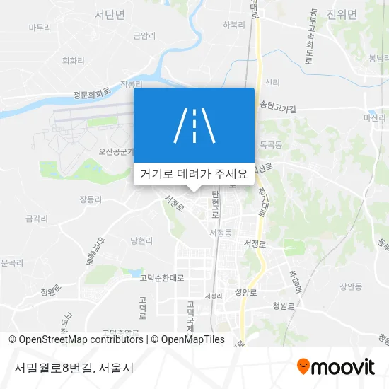 서밀월로8번길 지도