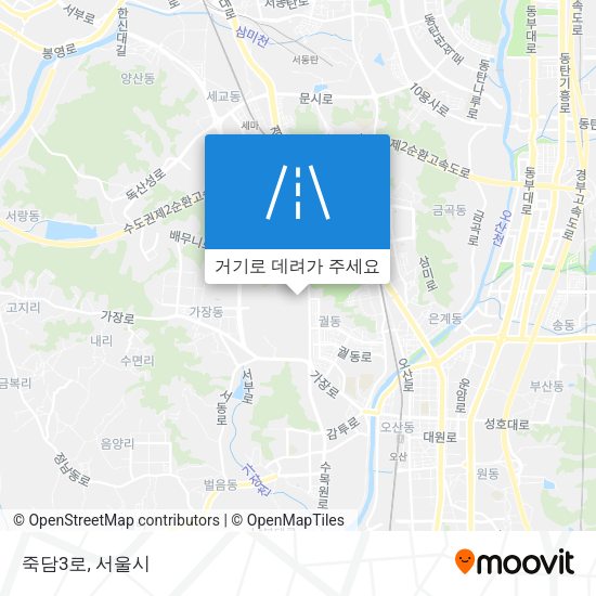 죽담3로 지도