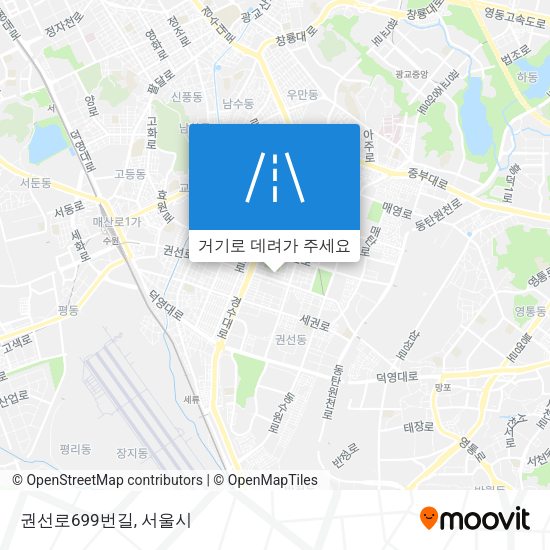 권선로699번길 지도