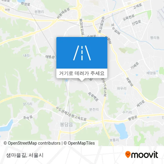 샘마을길 지도