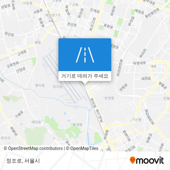 정조로 지도