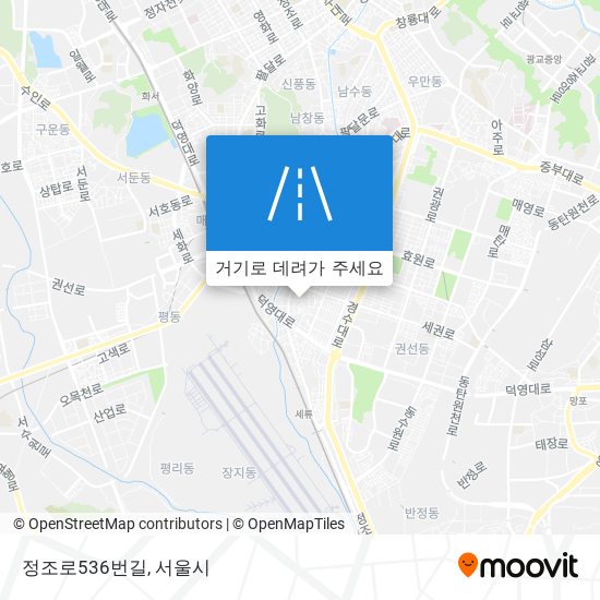 정조로536번길 지도