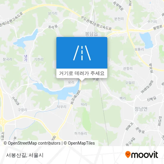 서봉산길 지도