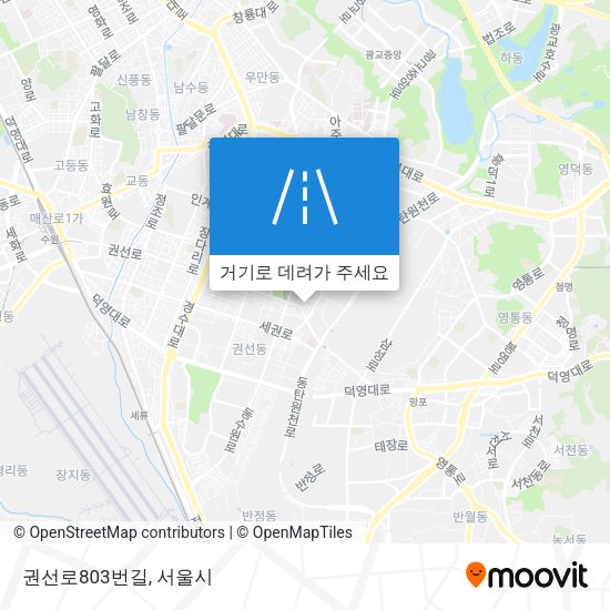 권선로803번길 지도