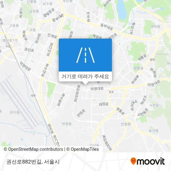 권선로882번길 지도