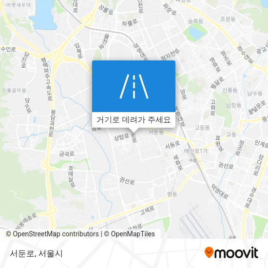 서둔로 지도