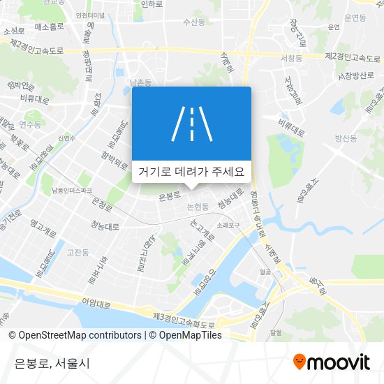 은봉로 지도