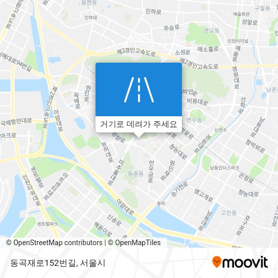 동곡재로152번길 지도