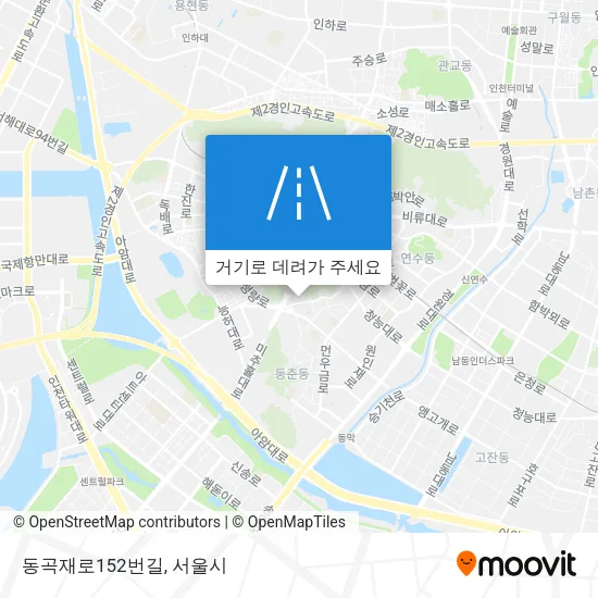 동곡재로152번길 지도