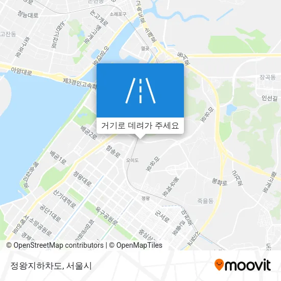 정왕지하차도 지도