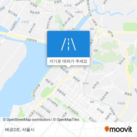 배곧2로 지도