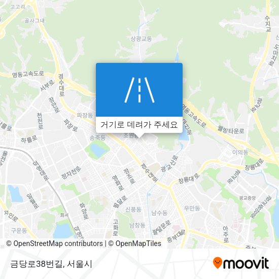 금당로38번길 지도