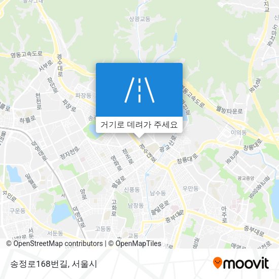 송정로168번길 지도