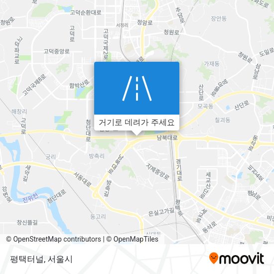 평택터널 지도
