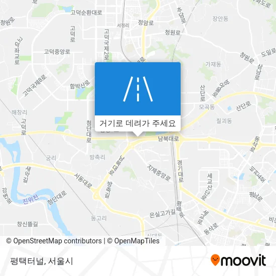 평택터널 지도