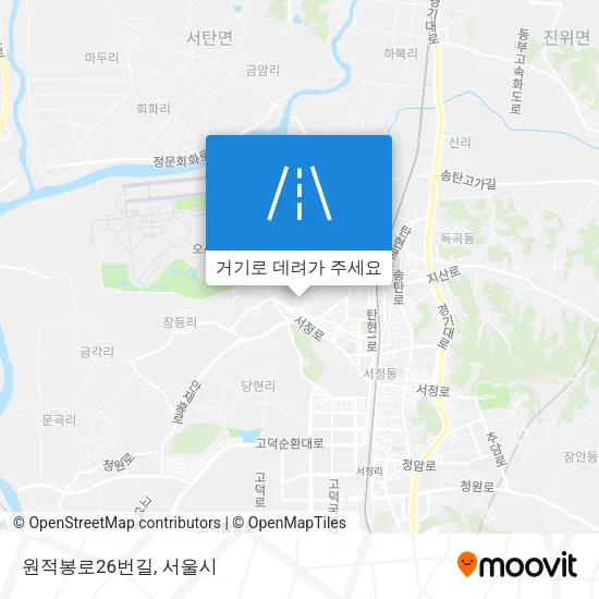 원적봉로26번길 지도