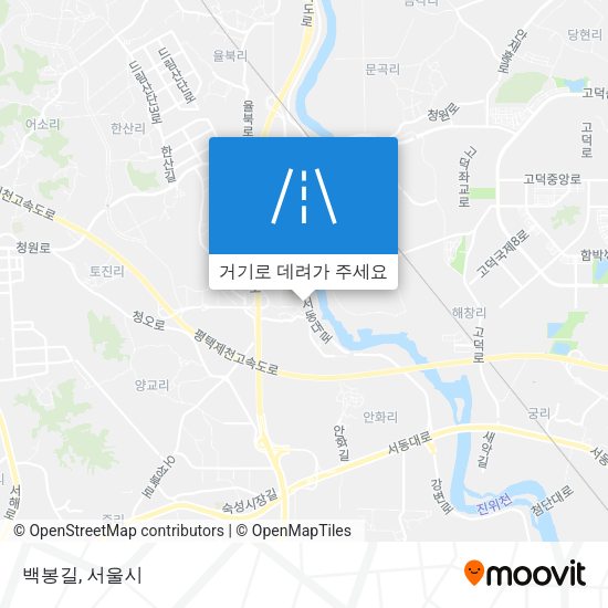 백봉길 지도