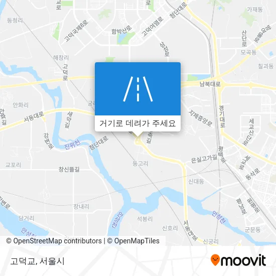 고덕교 지도