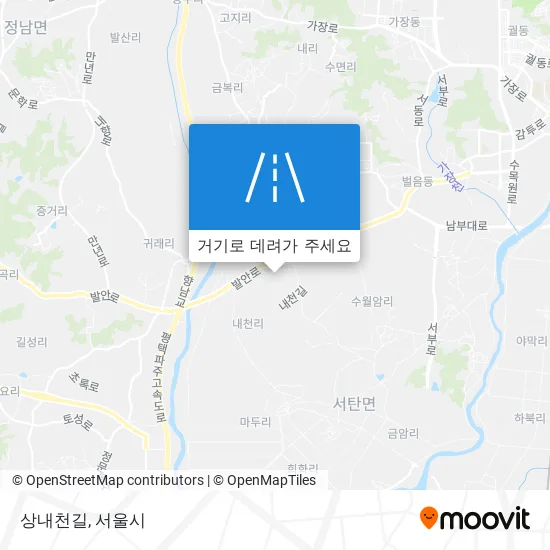 상내천길 지도