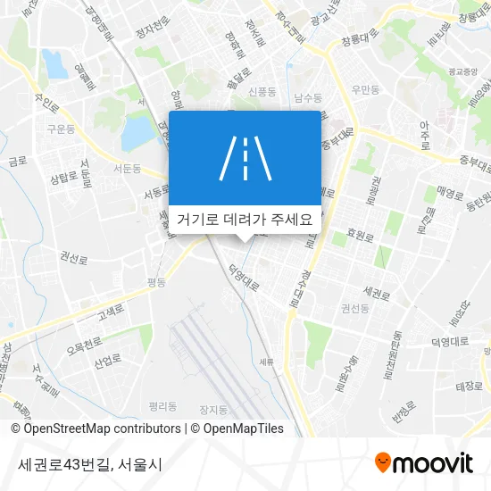 세권로43번길 지도