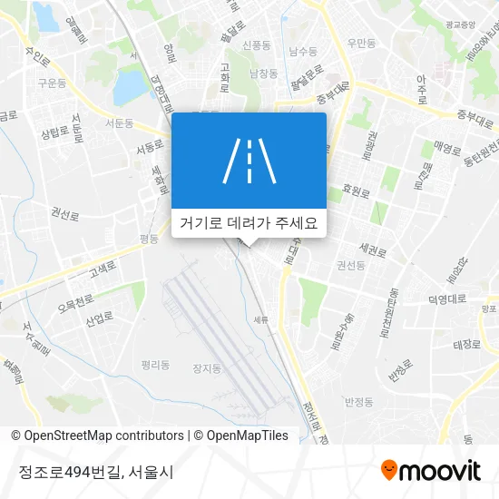 정조로494번길 지도