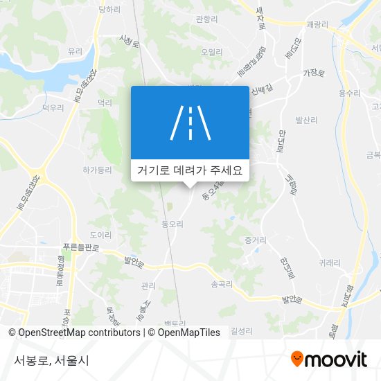 서봉로 지도