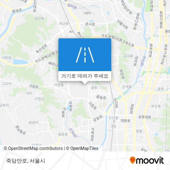 죽담안로 지도