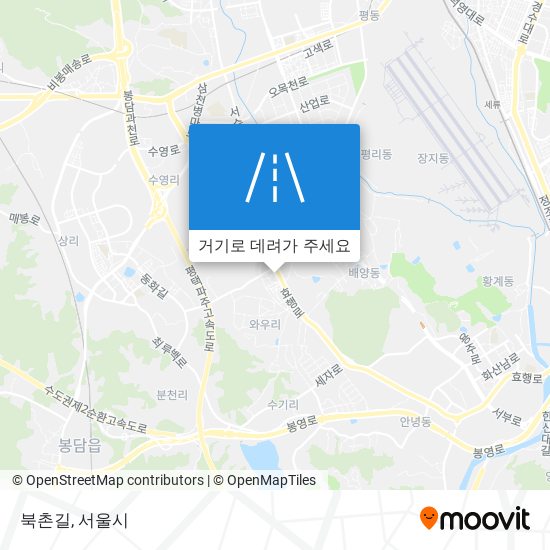 북촌길 지도