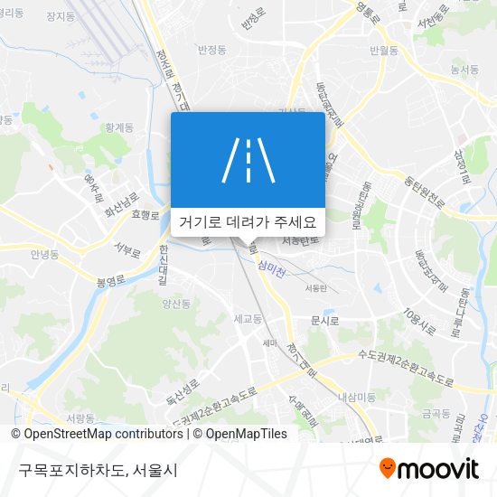 구목포지하차도 지도