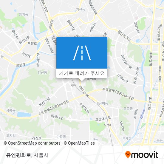 유엔평화로 지도
