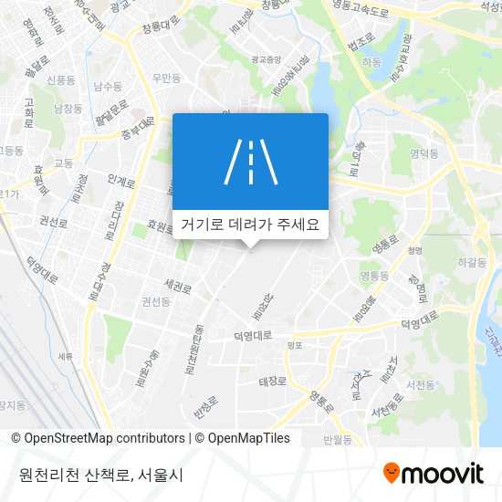 원천리천 산책로 지도