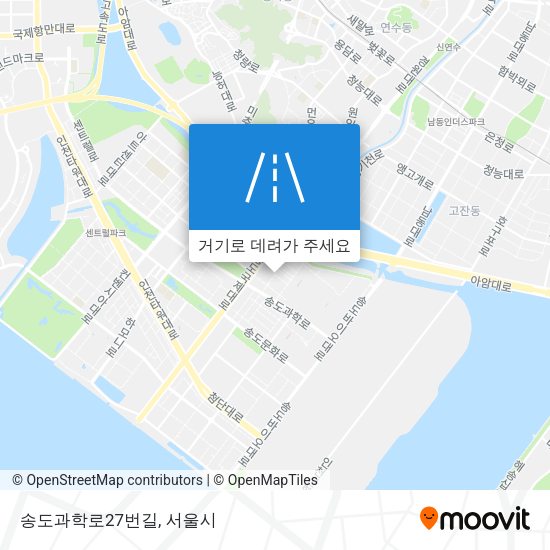 송도과학로27번길 지도
