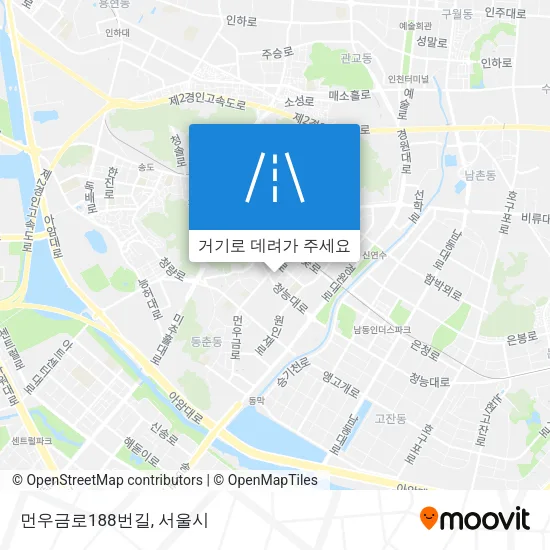 먼우금로188번길 지도