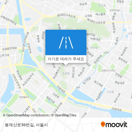 봉재산로36번길 지도