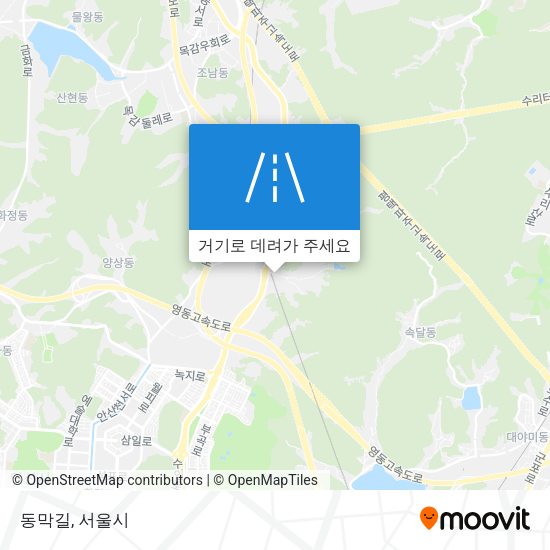 동막길 지도