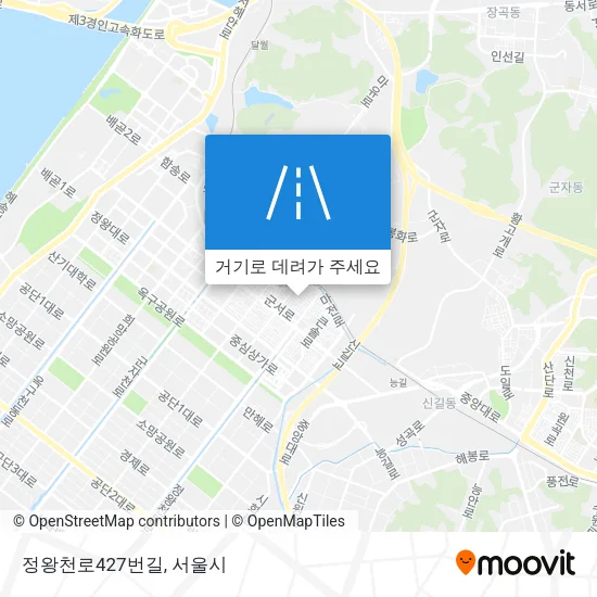정왕천로427번길 지도