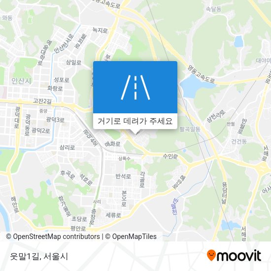 웃말1길 지도