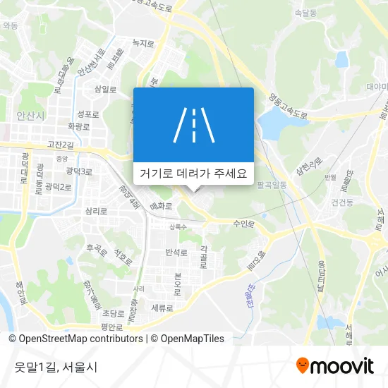 웃말1길 지도