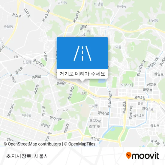 초지시장로 지도