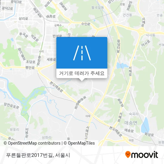 푸른들판로2017번길 지도