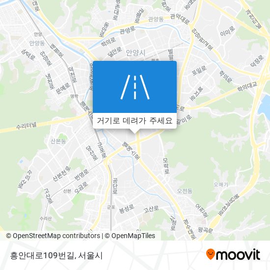 흥안대로109번길 지도