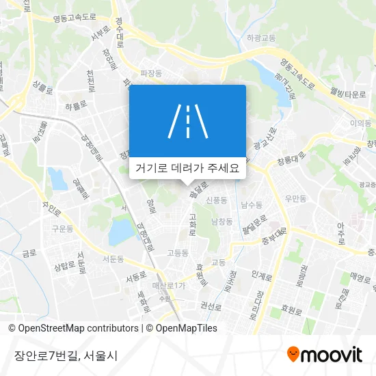 장안로7번길 지도