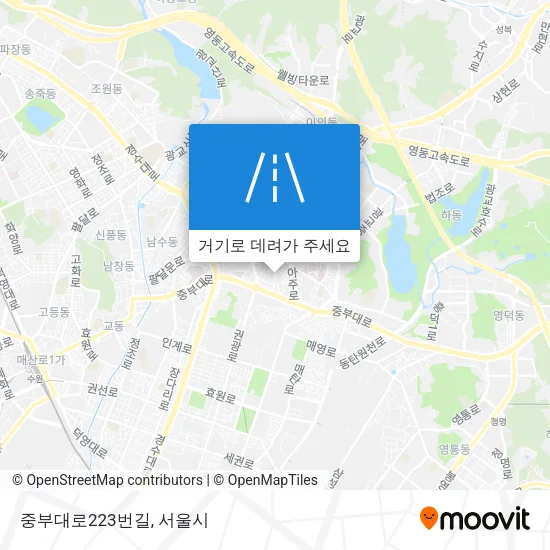 중부대로223번길 지도