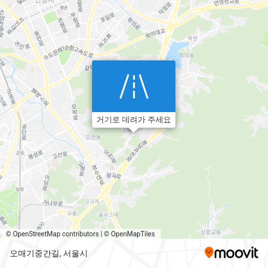 오매기중간길 지도